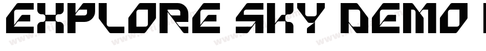 Explore Sky Demo Display字体转换